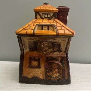 Vintage Made in Japan Cottage House Cookie Jar
